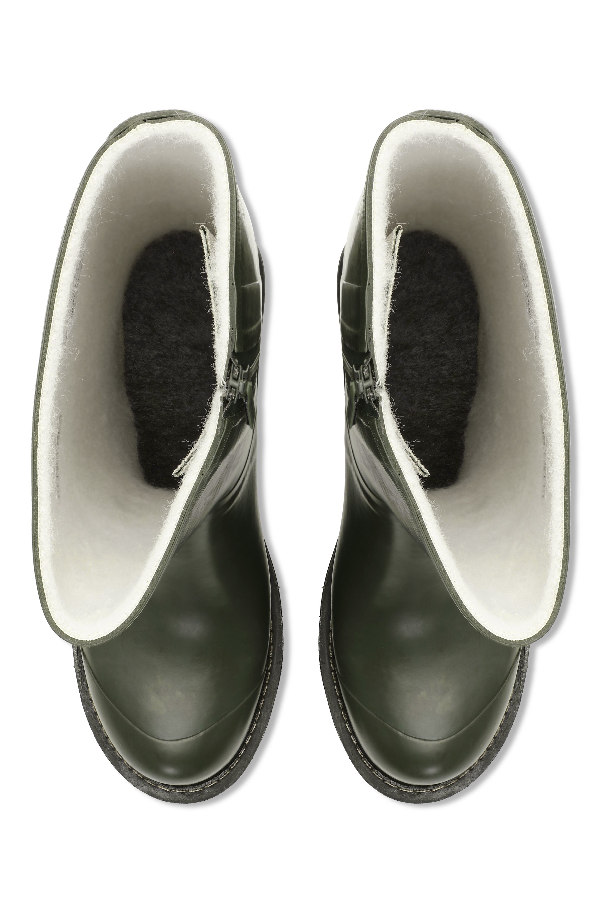 Ilse Jacobsen Hornbæk Footwear 3/4 Rubber Boots With Zip Rain boots 410 Army